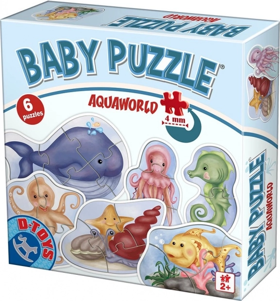 D-Toys baby puzzle Underwater World 6-in-1 (2–5 pieces)