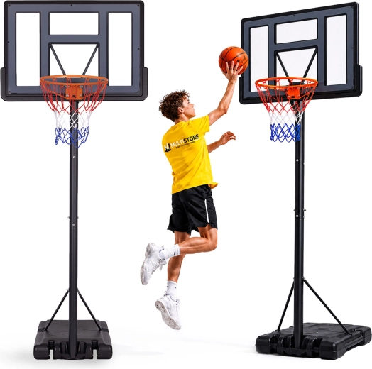Panier de basket MOVEPRO réglable sur pied jusqu’à 305 cm