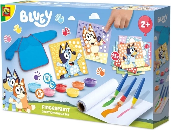 SES Creative Bluey méga set de peinture au doigt