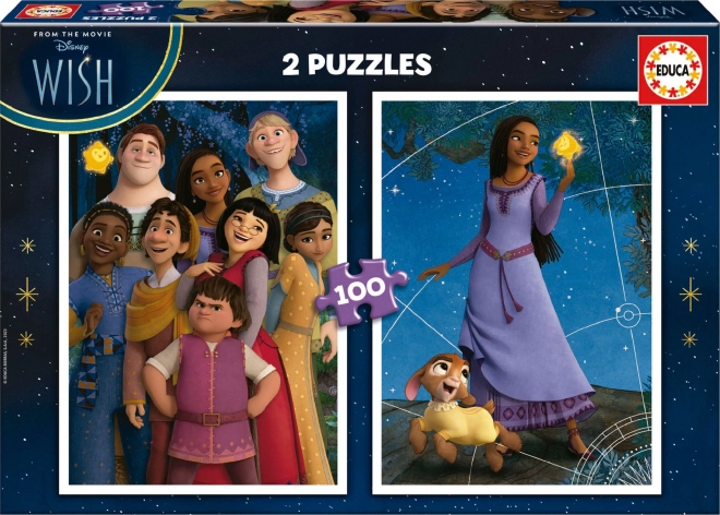 Puzzle Educa Souhaits 2×100 pièces