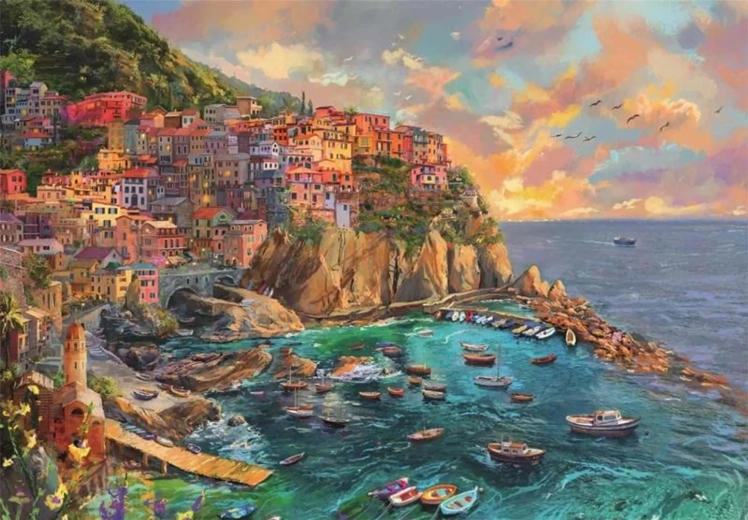 Clementoni puzzel Geschilderde Manarola 2000 stukjes