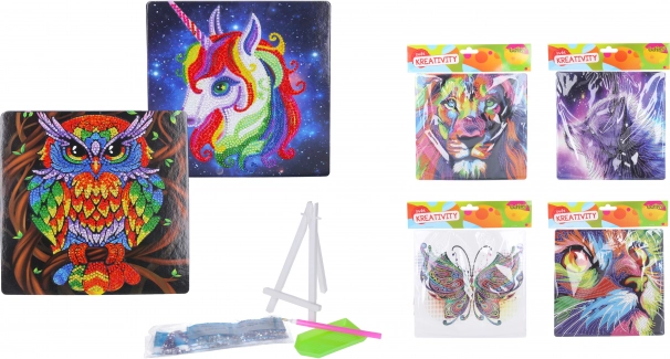 Diamant schilderset met standaard 20 x 20 cm