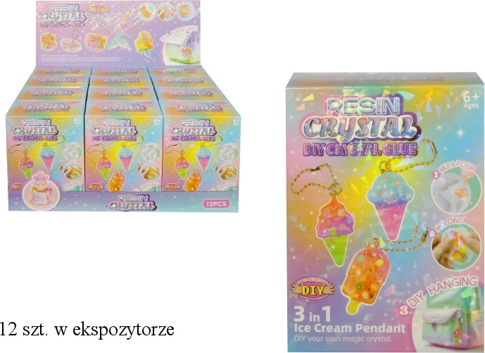 Kit créatif pour fabriquer des pendentifs gel en résine