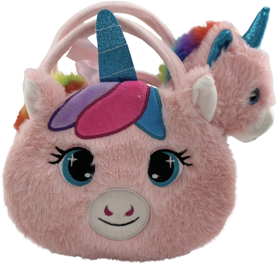 Sac peluche vache avec licorne Laskonka
