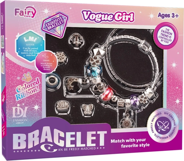 Bracelets fille avec breloques – lot de 2 pièces