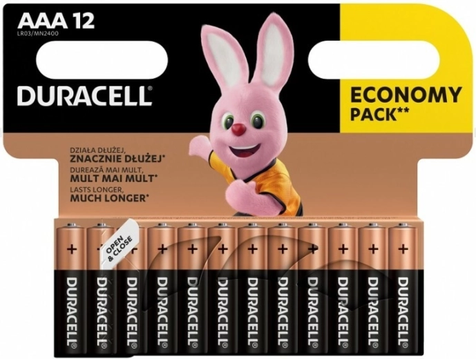 Alkaline-Batterien AAA DURACELL Basic, 12 Stk.