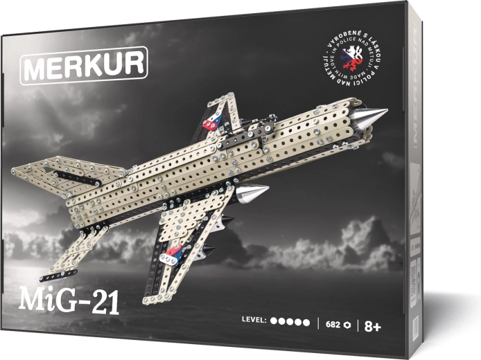 Merkur bouwset jachtvliegtuig MIG-21, 682 onderdelen