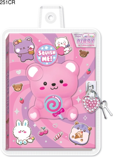 Journal secret avec cadenas Ours doux