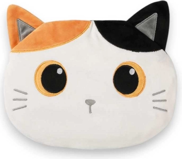 Wärmendes und kühlendes Plüschkissen – orangefarbene Katze
