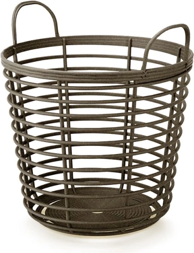Basket with Handles Zanzi Basket Eco Wood 37.4 cm – Coffee