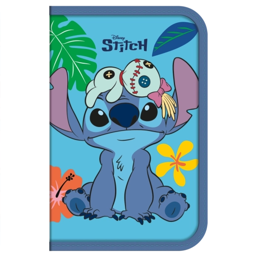 Trousse scolaire bleue Lilo et Stitch entièrement équipée