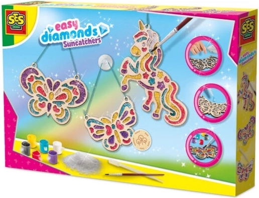 SES kit créatif de capteurs de soleil – licorne et papillons