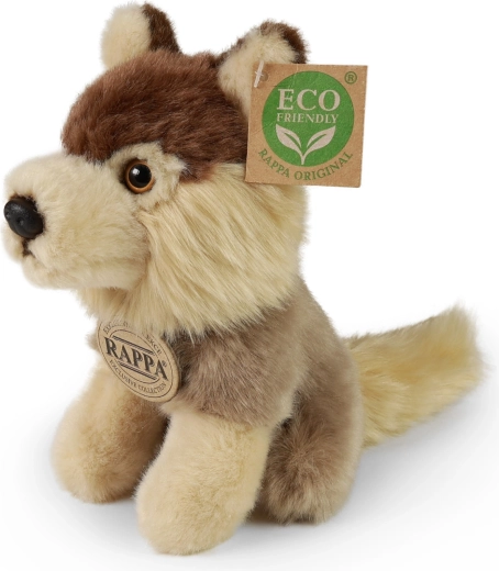 Zittende pluchen wolf 16 cm eco‑friendly RAPPA