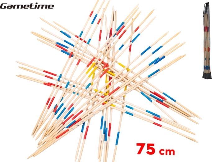Gametime méga mikado 75 cm – jeu familial en bois