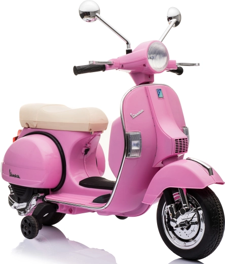 Kinder elektrische scooter Vespa PX150 roze
