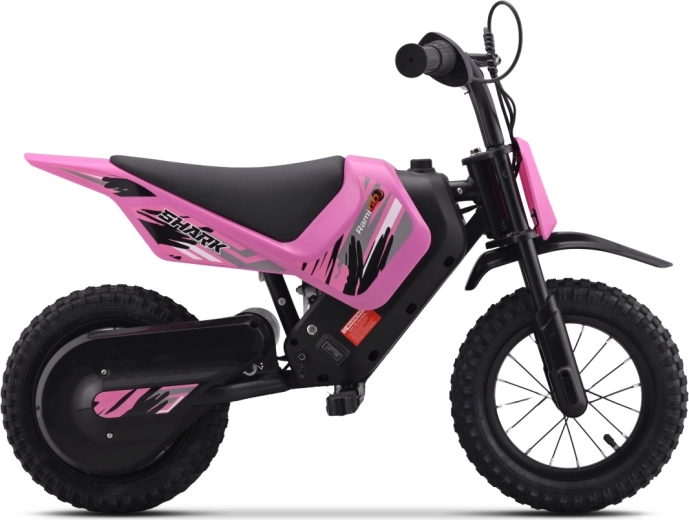 Kids' electric motorcycle SHARK pink