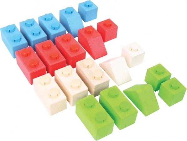 Bigjigs Baby Houten Bouwset Primary Set