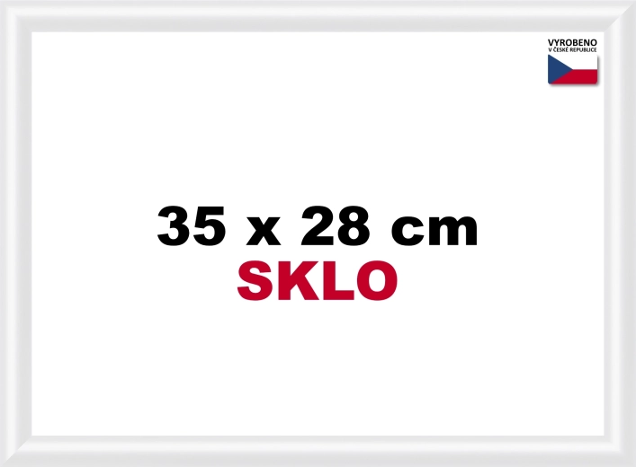 Cadre photo en plastique 35 × 28 cm – blanc