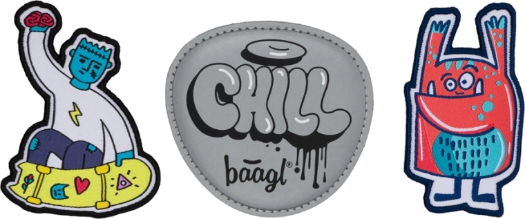 Baagl Baaglies – set of 3 badges Chill Hands Up