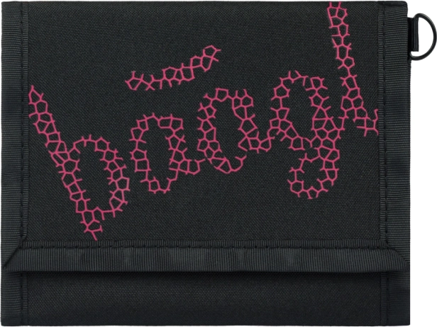 BAAGL wallet in black color with red embroidery