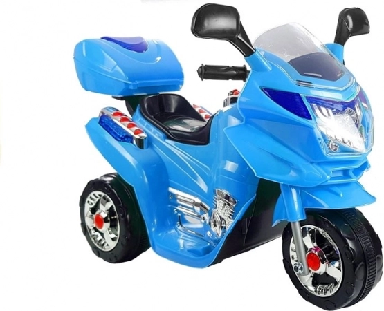 Children's electric tricycle – blue motorcycle