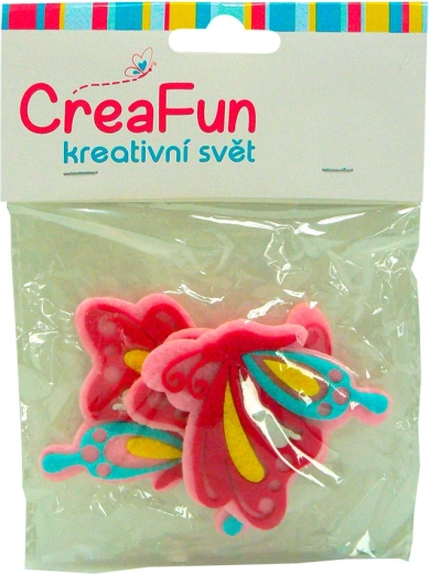 Set van gekleurde vlinders voor kinderen, 3 stuks