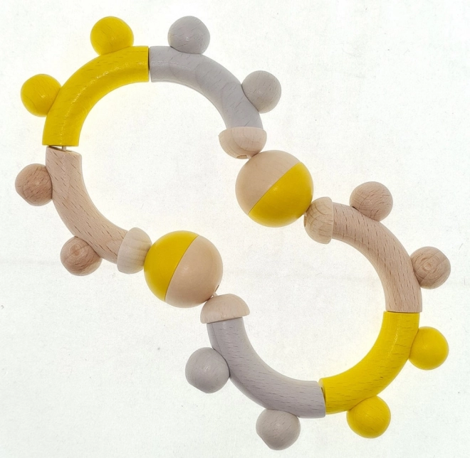 Hess wooden rattle natural yellow