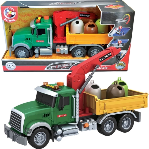 Stedelijke servicewagen 1:12 – vrachtwagen voor gescheiden afval