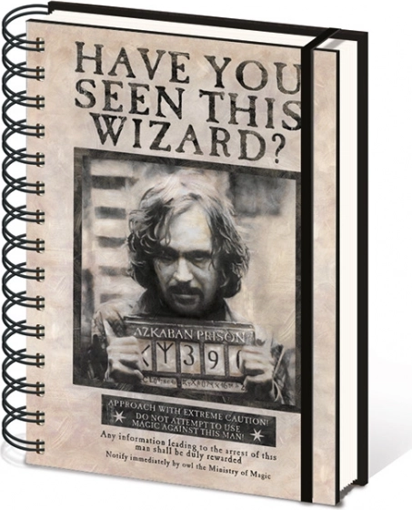 A5 Lined Spiral Notebook – HARRY POTTER (Sirius)