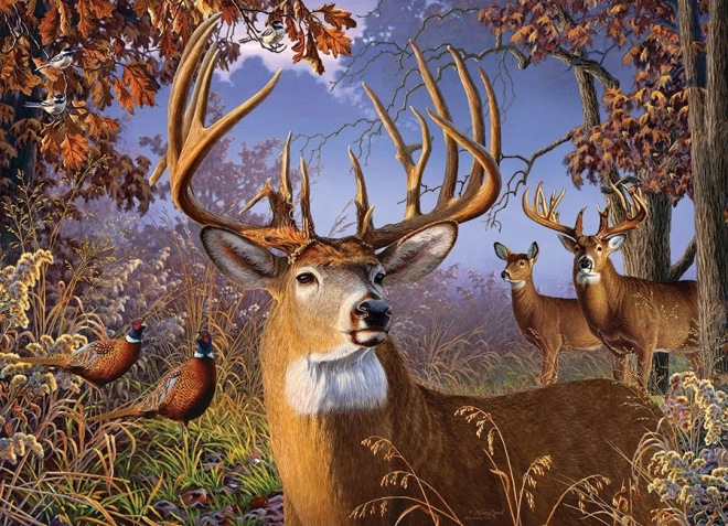 Cobble Hill Puzzle Deer and Pheasants 500 Pieces