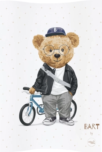 Matelas à langer souple à 2 bords 48 × 70 Fluffy Puffy ourson