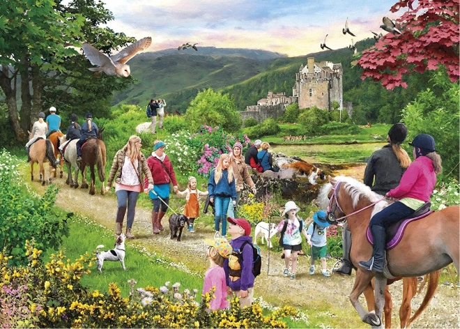 Puzzle Trip to the Scottish Highlands 1000 pieces