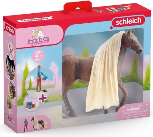 Schleich Horse Club Sofia & Leo met paard Rocky – startersset voor manenverzorging