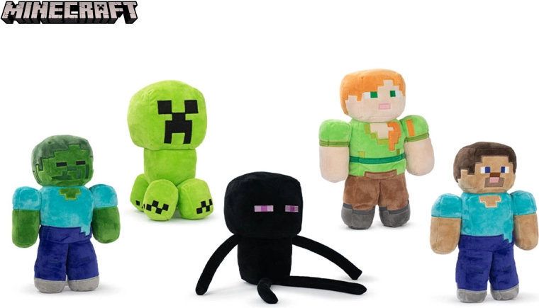 Minecraft pluchen figuur 30 cm (5 varianten), vanaf de geboorte