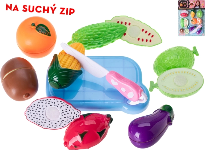 Ensemble de fruits et légumes à scratch pour enfants