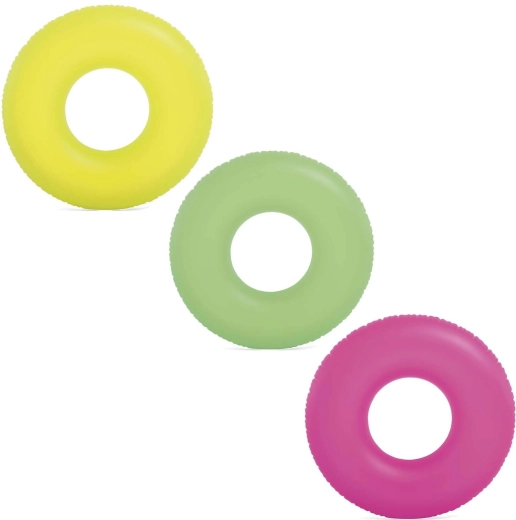 Bouée gonflable Neon 91 cm – rose INTEX
