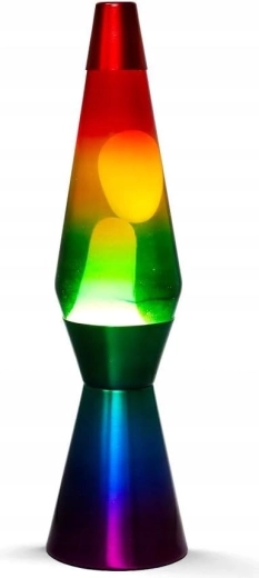 Decoratieve lavalamp met regenboogeffect 40 cm