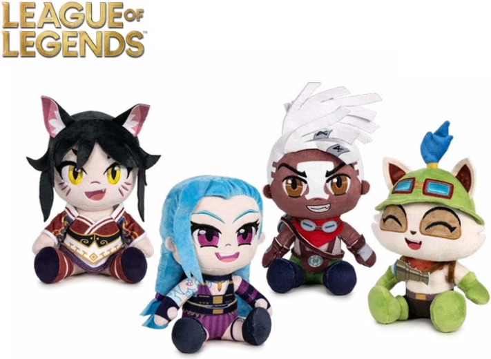 Plüschfiguren der League of Legends-Champions 21 cm – Set mit 24 Stück