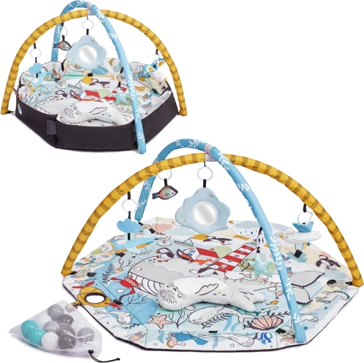 Kinderkraft Smartplay Sea Play Mat with Arch and Balls