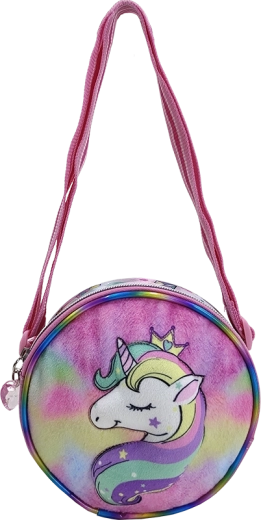 Regenboog handtas eenhoorn 16 cm