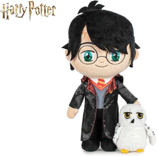 Pluchen speelgoed Harry Potter met Hedwig 29 cm