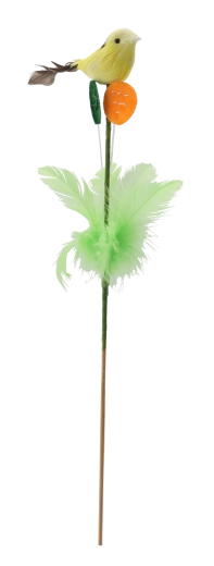 Easter pick ornament – bird with feathers 30 cm (assorted colors)