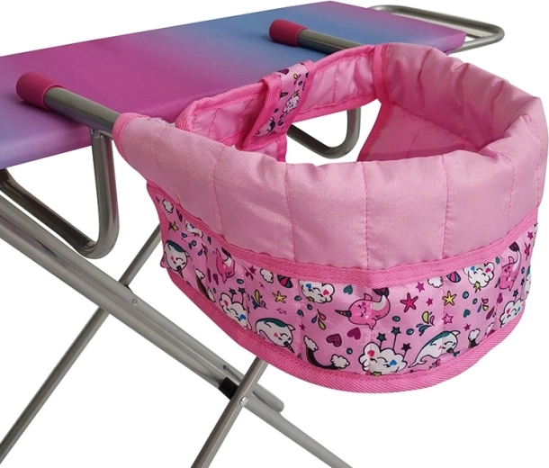 Children’s dining chair pink with unicorn motif