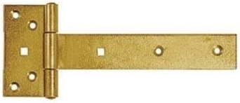Charnière de portail 200 × 45 × 90 × 35 × 3 mm, acier zingué jaune