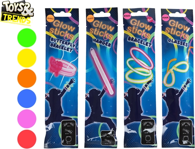 Lichtgevende staafjes en accessoires Toys&Trends voor feestjes
