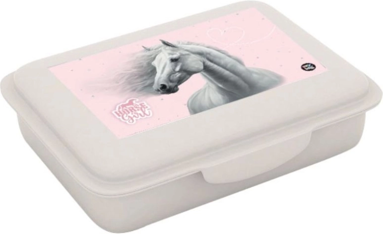 Snack Box with Compartment Horse Romantic