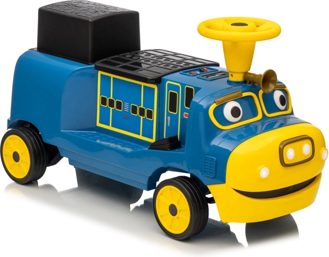 Elektrische stootlocomotief blauw STACYJKOWO 12V