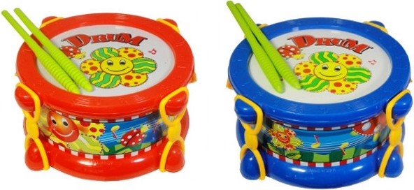 Petit tambour musical pour enfants avec baguettes