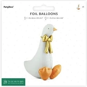 Folieballon Gans (staand) 72 × 91 cm