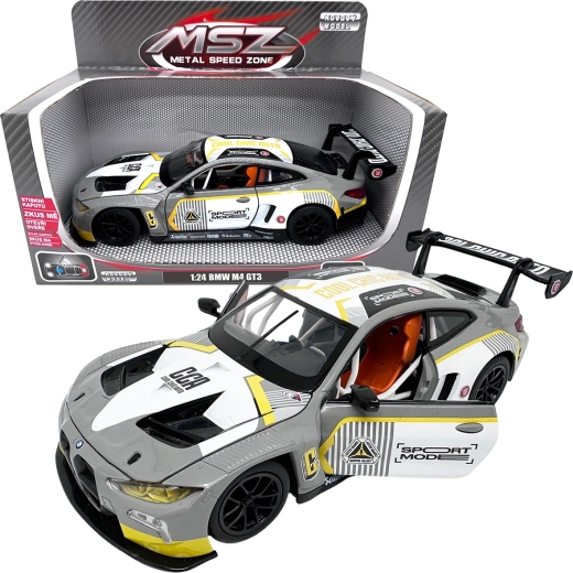 Modèle métallique 1:24 BMW M4 GT3 – gris argenté